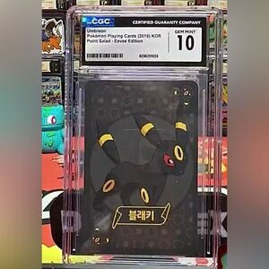 Authentic umbreon playing card 2019 eevee edition